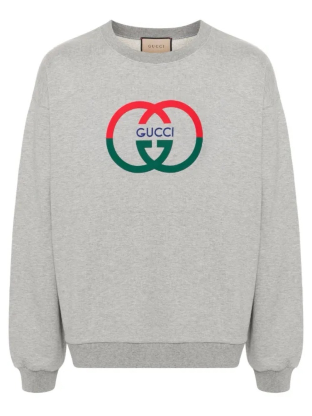Gucci, gray cotton interlocking G sweatshirt size XXXL made in Italy